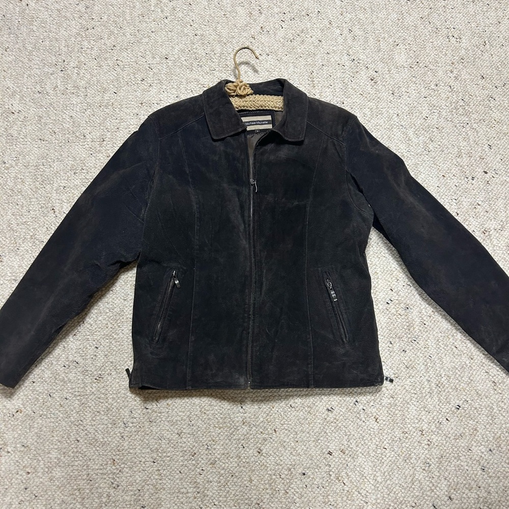 Dark Brown Suede Jacket - Picture 2 of 4